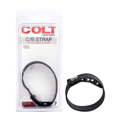 COLT Adjustable 3 Snap Leather Strap